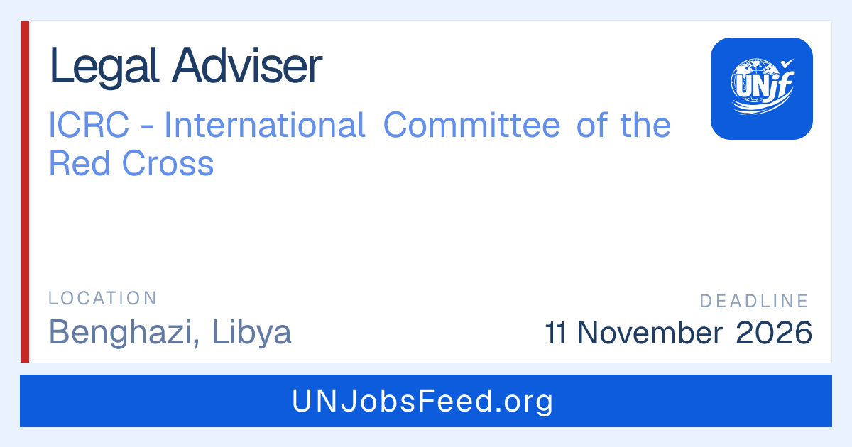 Legal Adviser at ICRC - International Committee of the Red Cross ...